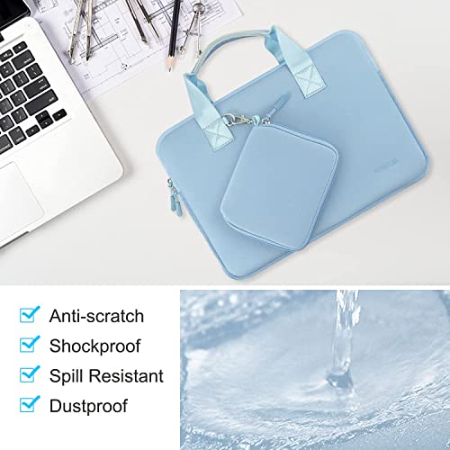 Hseok Laptop Sleeve 13.3-14 inch Case with Small Pouch, Neoprene Computer Bag Compatible with MacBook Neo/Pro 14 M5/M4/M3/M2/M1, Mac Air/Pro 13.3, XPS 14 and Most 13-14 inch Notebooks,S02B01 - color: S02B01, size: 13"-14"