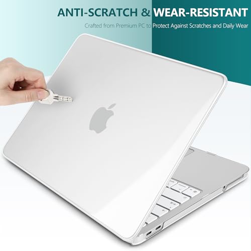 Batianda CrystalAir Case for MacBook Neo 13 Inch 2026, Crystal Clear | 4-in-1 Bundle Ultra Clear Slim Hard Shell, Lightweight Everyday Protection for MacBook Neo 13 Inch 2026 Model A3404 - color: Crystal Clear