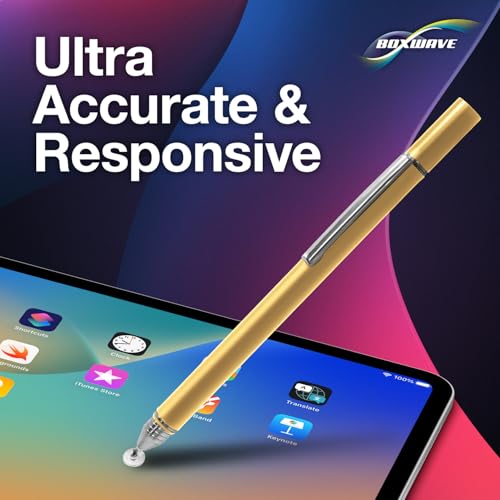 BoxWave Stylus Pen Compatible with HP Envy x360 Convertible 2-in-1 Laptop (15.6 in) - FineTouch Capacitive Stylus, Super Precise Stylus Pen - Champagne Gold
