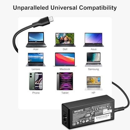 Charger Compatible with Acer Laptop Chromebook Charger 65W 45W USB C Fast Power Adapter