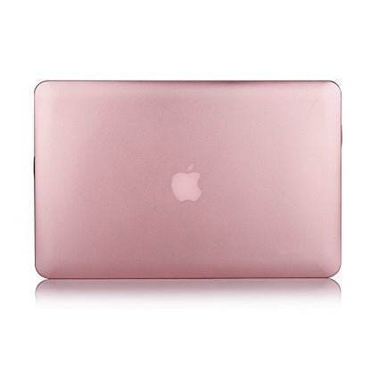 RUBAN Case Compatible with MacBook Air 13 Inch (Models: A1369 & A1466, Older Version 2010-2017 Release), Slim Snap On Hard Shell Protective Cover and Keyboard Cover, Rose Gold - color: Rose Gold