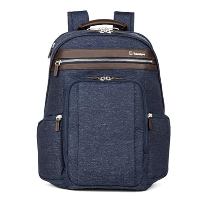 Travelpro Platinum Elite Laptop Travel Backpack, Business, Water Resistant, Men and Women - color: True Navy Blue, size: 17.5 inches