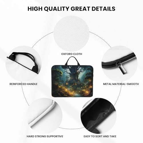 14 inch Laptop Sleeve with Handle Shockproof Laptop Bag Waterproof Computer Cover Bag Fantasy Briefcase
