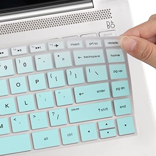 Keyboard Cover for HP Laptop 14" 14-dq 14-fq/dk 14-dq6014dx 14-dq6013dx 14-dq0052dx 14-dq0762dx 14-dq5009nr 14-dq0054dx 14-dq3000dx 14-dq2020nr 14-dq0760dx 14-dq0003/0005dx 14-dq0055dx 14-dq0070nr - color: Mint Green