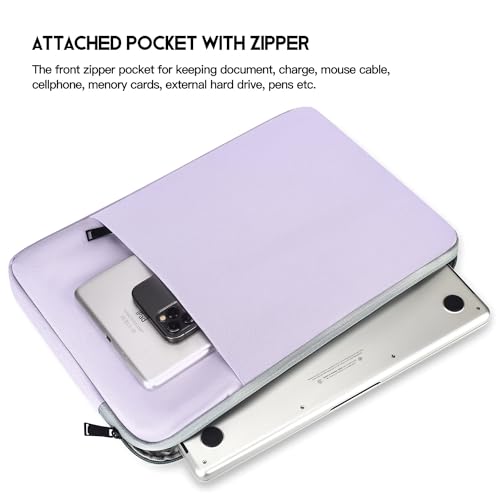 Laptop Sleeve Case for MacBook Air 13 inch M2 M3 M4 A3240 A3113 2025-2023, Compatible with MacBook Pro 14 inch M5 M4 M3 M2 M1 Pro Max A3112 A3185 A3401 A2779 A2442 A2918 Water Resistant Bag-Purple - color: Purple, size: 13.6 inch