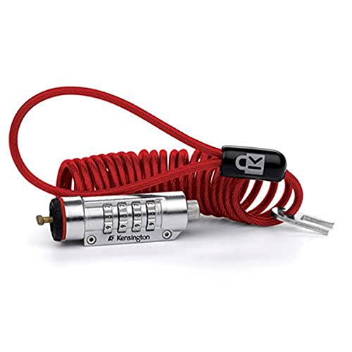 Kensington K64576US ComboSaver Portable Notebook Computer Lock (Red)
