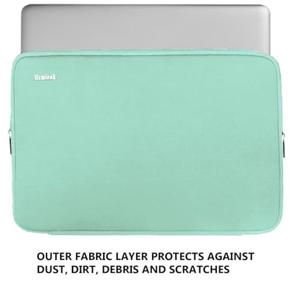 Laptop Sleeve 15.6 Inch, Durable Shockproof Protective Cover Flip Case Briefcase Carrying Bag Compatible with 15.6" HP, ASUS, Lenovo, Acer, Notebook, Computer, Ultrabook, Chromebook, Light Blue - color: Light Blue, size: 15.6 Inch