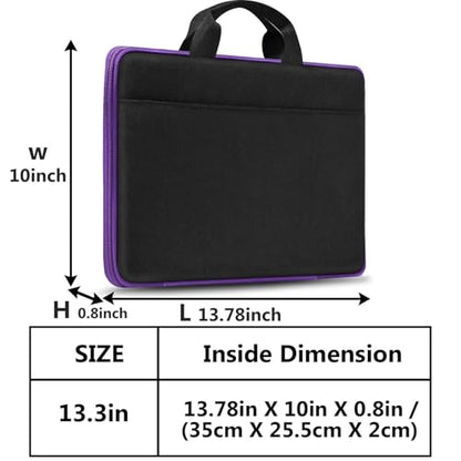 Hseok Laptop Sleeve 13-14 Inch Case Briefcase Compatible with MacBook Neo Pro 14 M5/M4/M3/M2/M1, All Models 13.3 Mac Air/Pro, XPS 13 14, Most Popular 13"-14" Notebooks,BK01PU01 - color: BK01PU01, size: 13"-14"
