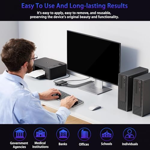 18.5" Privacy Screen Computer for 16:9 Aspect Ratio, 2-Sided Removable Anti-Peeping/Anti-Glare, Blue Light Block, UV Protect, Reduce Strain, Anti-Scratch, Fits 18.5-inch 16:9 Protector Film - size: 18.5inch 16:9