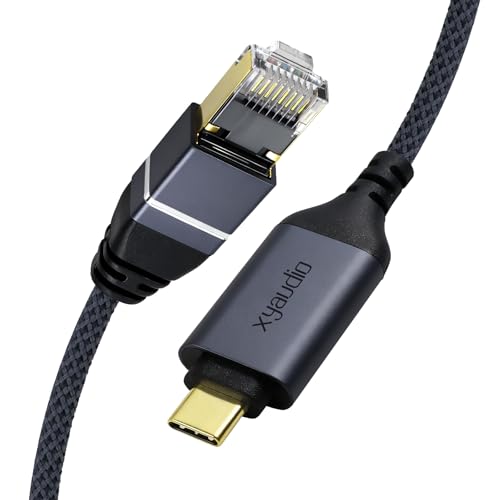 Ethernet to USB C Cable, Slim Gigabit LAN Network Adapter, Type-C to RJ45 Cord, Directly Connected, Compatible with MacBook Pro/Air, iPad Pro, iPhone 15 Series, Galaxy Laptop, 10ft/1pk - size: 10 feet, style: USB C to Ethernet