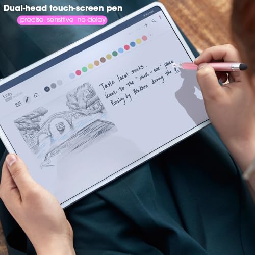 2 in 1 Stylus Pens for Touch Screens, High Sensitivity & Precision Capacitive Stylus for All Universal Touchscreen Devices (Pink) - color: Pink