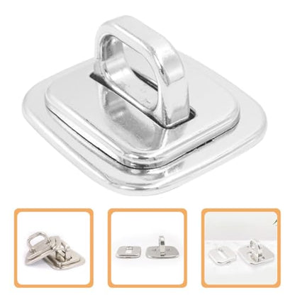 2pcs Laptop Anchor Plate Security Cable Lock Fixed Base Zinc Alloy Computer Lock for Notebook and Laptop with Versatile Compatibility and Easy Operation, for Travel and Study