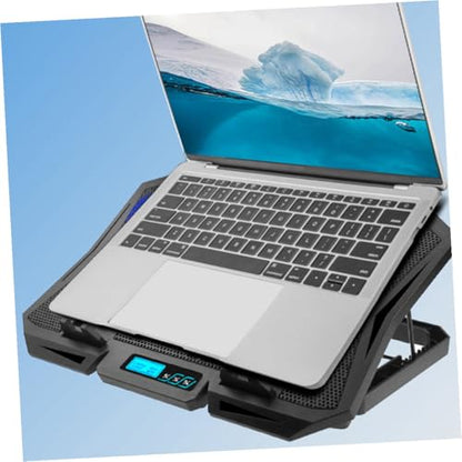 Vaguelly Laptop Cooling Pad 15.6 Inch with 6 Fans, Adjustable Speed Quiet Air Cooler Stand, Laptop Cooler Holder for Gaming and Office Use