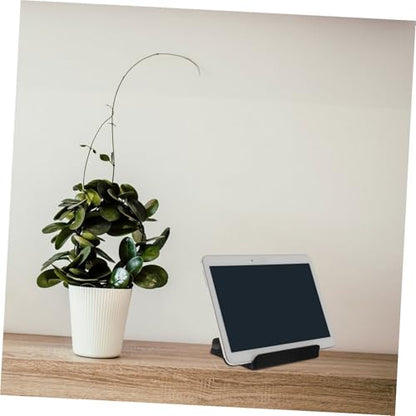 VANZACK Aluminum Alloy Vertical Laptop Stand Dual Slot Notebook Mount Base Portable Tablet Vertical Rack Desk Holder for Office and Home Use Black