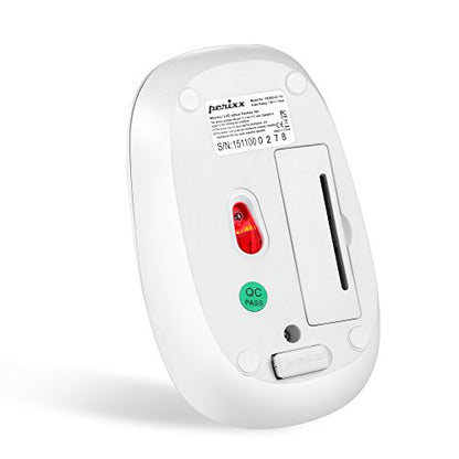 Perixx PERIDUO-712W Wireless Mini Keyboard and Mouse Set, White, US English Layout - style: Wireless White