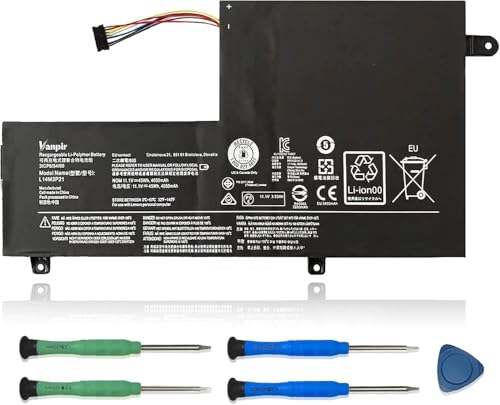 L14M3P21 Laptop Battery 11.1V 45Wh 4050mAh Replacement for Lenovo IdeaPad 310S 320S 500S 510S 520S Edge 2-1580 Flex 3 1470 1480 Flex 4 1570 1580 Series L14L3P21 L14M2P21 L14L2P21 L15M3PB0