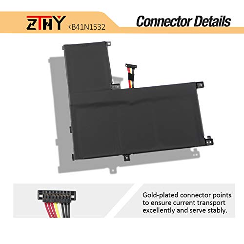 B41N1532 Laptop Battery Replacement for Asus Q504U Q504UA Q504UAK Q534UA | Zenbook Flip UX560 UX560UA UX560UAK UX560UA-FZ014T UX560UQ-FJ051T Q504UA-BBI5T12 BHI5T13 BHI7T21 B41BK25 B41Bl95 15.2V 50Wh - size: 8.19*7.28*0.2 inch B41N1532