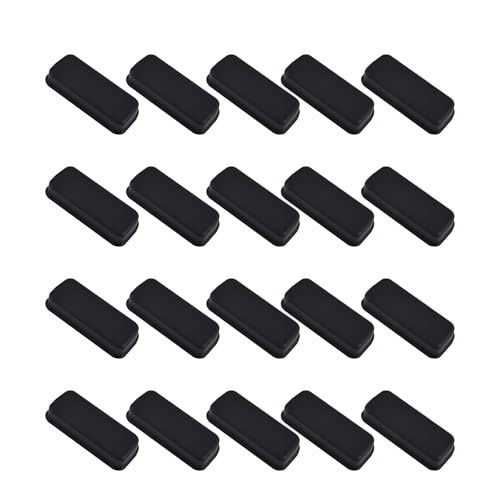 5 PCS DVI Port Anti-dust Plugs, Silicone Covers Caps Stoppers, Port Protector for PC Laptop Notebook Computers, 0.91 x 0.31 (LxW) - size: DVI/Black/5 PCS