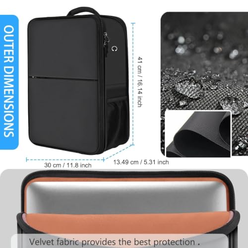 Slim & Expandable Laptop Backpack 17 inch Travel Business Backpack Water Resistant Daypack Bookpack for Most 17 inch NoteBooks，Black - color: Black
