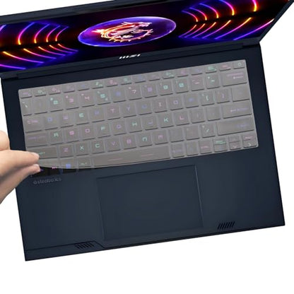 i-Tensodo Keyboard Cover Skin for 14" MSI Stealth 14 Studio A13VF A13VE, Stealth 14 AI Studio A1VEG A1VFG A1VGG, Cyborg 14 AI A13VX US Layout Keyboard-TPU