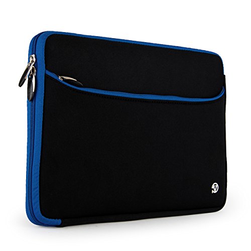 Vangoddy 13" Laptop Sleeve, Black/Blue (NBKLEA652) - color: Black/Blue, size: 13-13.3"