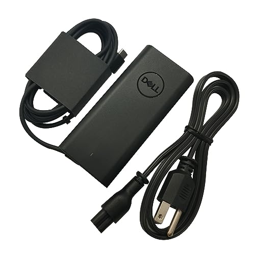 Dell Laptop Charger 65W USB-C,AC Adapter with Power Cord Cable,LA65NM190, HA65NM190, DA65NM190, HKA65NM200, Black