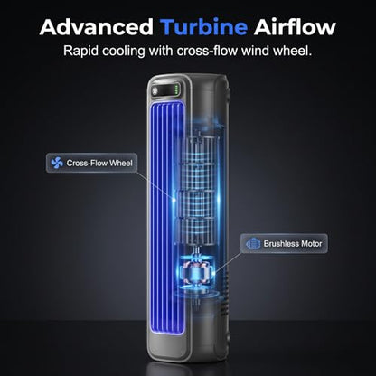 Portable Air Conditioner Cooling Fan Quiet with 3 Speeds, 2026 New Wall Mounted Fan, Portable Usb Desk Fan, Quiet Small Room Fan for Home Room, Adjustable Desk Fan for Office Work (1, Gray)