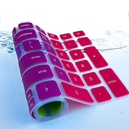 Keyboard Cover for 2026 2025 Dell 15 Laptop DC15250 DC15255 15.6" Dell Inspiron 15 3510 3511 3515 3525 3530 3535 5510 5515 5518 7510 15.6", Vostro 3510 3520 3530 5510 5515 15.6, Inspiron 7610 -Rainbow - color: RAINBOW