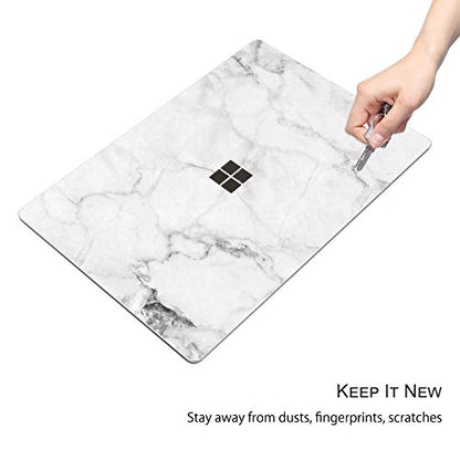 Ultra Thin Protective Cover Skin Decal Sticker for Microsoft Surface Laptop 5 (2022 Release) 13.5", Easy Apply, Anti-Scratch, Residue Free Vinyl Skin [Fresh Marble] - color: Fresh Marble, size: Surface Laptop5/4/3-13.5''
