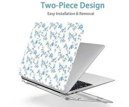 LanBaiLan Compatible with MacBook Air 13 inch Case M5 2026 M4 2025 M3 M2 2024-2022 A3449 A3240 A3113 A2681, 13.6 Plastic Hard Shell Case & Keyboard Cover, Engraved Floral - color: Engraved Floral
