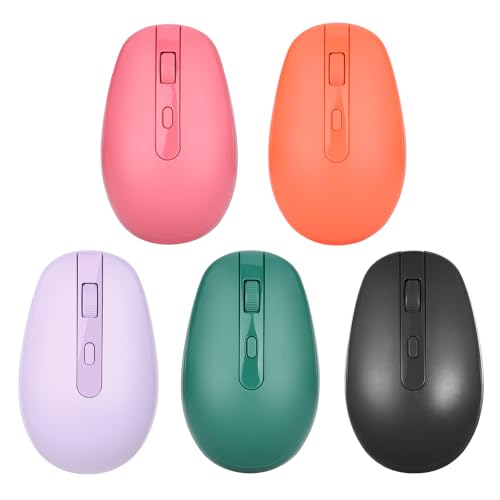 Rii Wireless Mouse RM700 2.4G Silent Mouse with USB Nano Receiver for Laptop,PC,Mac,Chromebook,Windows (5 Mixed Colors) - color: 5 Mixed Colors