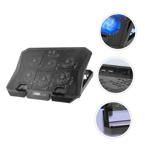Laptop Cooling Pad with 6 Silent Fans Adjustable Speed Blue LED Cooling Stand for 15.6-inch Laptops for Gaming and Office Use