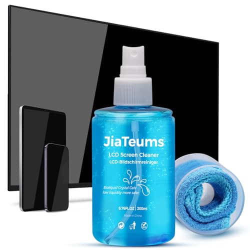 TV Screen Cleaner, Non-Drip Touchscreen Spray with Wiper for CD Disc Laptop Phone Tablet Computer Lens(200ml) - color: 200ml (Pack of 1)