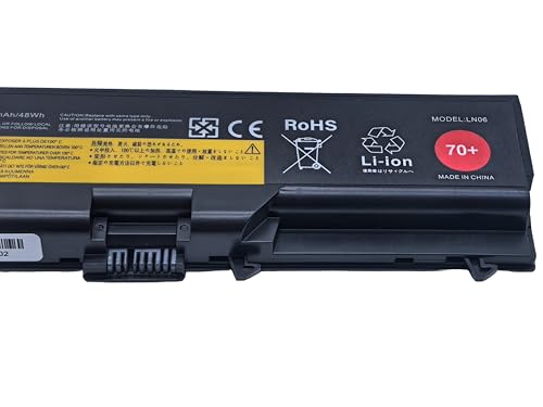 GHU ThinkPad 70+ Laptop Battery 48Wh Replacement for Lenovo T410 T420 T430 T430i T510 T530 W510 W520 W530 L410 L420 L430 L530 SL430, Compatible with 0A36302 0A36303 45N1001 42T4751 57Y4185 57Y4186 - style: 4400 Mah (70+)