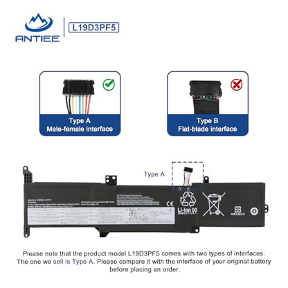 45Wh L19C3PF7 L19L3PF5 L19D3PF5 Laptop Battery for Lenovo IdeaPad 3-14ADA05 | 3-14ARE05 3-14IIL05 3-14IML05 3-15ARE05 3-15IIL05 3-15IML05 Series 5B10X02599 5B10X02602 5B10X02607 V14 V15 G1-IML
