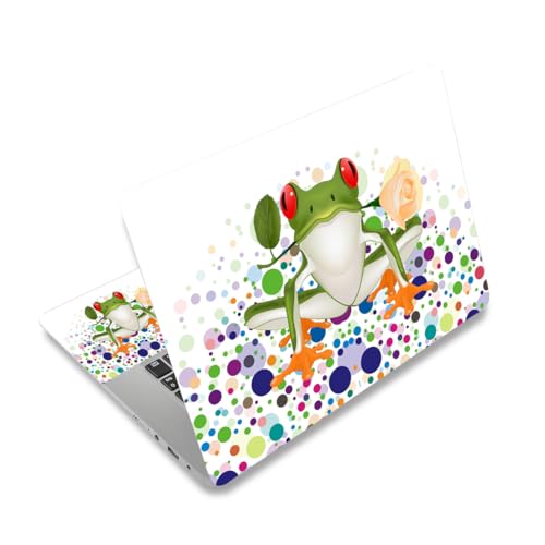 Laptop Skin Sticker Decal,12" 13" 13.3" 14" 15" 15.4" 15.6 inch Laptop Skin Sticker Cover Art Decal Protector Notebook PC (Frog) - color: Frog