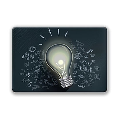 UESWILL Creative Design Smooth Hard Shell Case Compatible with MacBook Pro (Retina, 13 inch, Early 2015/2014/2013/Late 2012), Model A1502/A1425, NO CD ROM, Bulb - color: Pattern: Bulb, size: MacBook Pro 13" Retina A1502/A1425