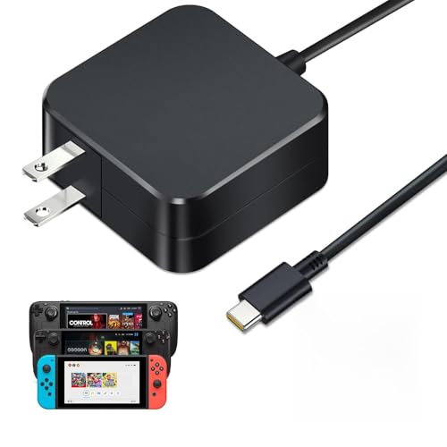 45W USB-C Fast Charger for Steam Deck/OLED & Nintendo Switch 2 | PD 3.0 AC Adapter with 6.6FT Cable,Compatible with Steam Deck Dock, ASUS ROG Ally,Mac Book Pro,Support TV Dock PS Console