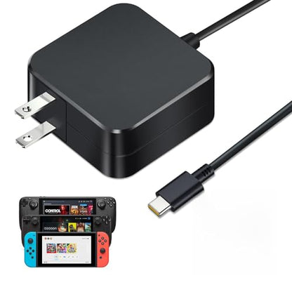 45W USB-C Fast Charger for Steam Deck/OLED & Nintendo Switch 2 | PD 3.0 AC Adapter with 6.6FT Cable,Compatible with Steam Deck Dock, ASUS ROG Ally,Mac Book Pro,Support TV Dock PS Console