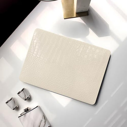 Crocodile Case for MacBook Air 13 inch 2026-2022 M5/M4/M3/M2 Logo Cutout | Model A3449 A3240 A3113 A2681, Texture Crocodile Aligator Skin Snakeskin PU Leather Hardshell Case & Keyboard Cover, Beige - color: ## Beige Crocodile