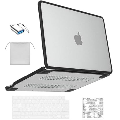 BlueSwan for MacBook Neo Case 13 Inch 2026, Model A3404 A18 Pro Chip | Anti-Crack Rugged TPU Bumper, Anti-Scratch Hard Shell Protective Cover for MacBook Neo 13" with Mac Neo Accessories - color: Frosted Clear