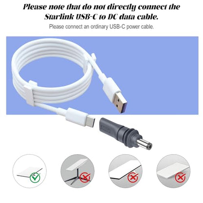 2PCS Type C USB-C Female Input to DC, 20V USB C to DC Power Cable Adapter, 5.5mm X 2.1mm 100W PD Power Cable