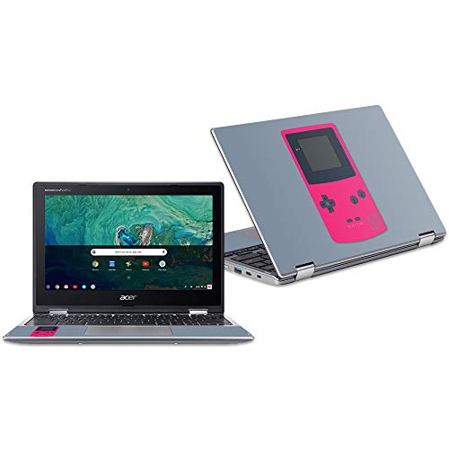 MightySkins Skin Compatible with Acer Chromebook Spin 11" CP311 - Game Kid Pink | Protective, Durable, and Unique Vinyl Decal wrap Cover | Easy to Apply, Remove, and Change Styles | Made in The USA - color: Game Kid Pink