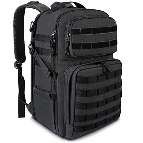 MATEIN 17 Inch Laptop Backpack, Large TSA Tactical Backpack for Men | Military MOLLE System, Water Resistant Computer Bag, Laptop Compartment, Work Organizer Pocket, For Carry on Travel