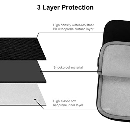 ARVOK Laptop Sleeve Water Resistant Computer Case Carrying Bag/Pouch Cover for MacBook/HP/Dell/Lenovo/Asus/Acer/Samsung