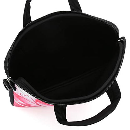 10 inch Messenger Bag Carrying Case Sleeve with Handle Accessory Pocket Fits 7 to 10-Inch Laptops/Notebook/Kids tablet (7-10.2 inch, Pink Butterfly) - color: Pink Butterfly, size: 7-10.2 inch