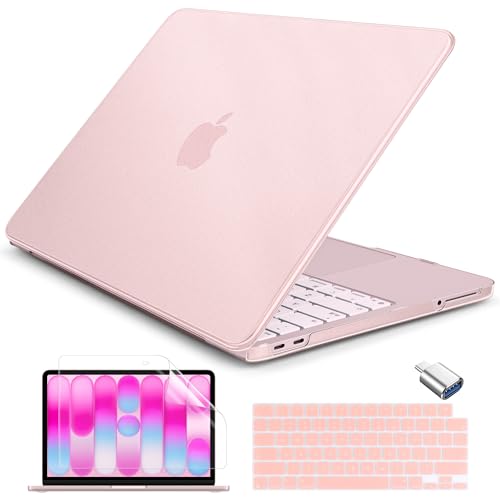 Batianda CrystalMist Case for MacBook Neo 13 Inch 2026, Frosted Blush | 4-in-1 Bundle Official Color Matched, Frosted Translucent Shell, Anti-Fingerprint Matte Finish, Slim Lightweight Protection - color: Matte Blush