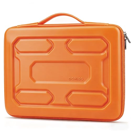 DOMISO 17 inch Laptop Sleeve with Handle Shockproof Waterproof EVA Protective Case for 17.3" ZBook Fury 17.3 G8/MSI GS73VR Stealth Pro/HP Envy 17/LG Gram 17"/ROG Strix GL702VS, Orange - color: Orange, size: 17.3 inch