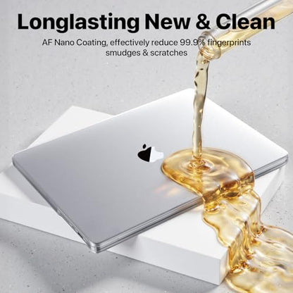 Soonjet Matte Case for MacBook Pro 14 inch M5 M4 M3 M2 M1 2026-2021 Laptop | Anti Cracking, Color Match, Frost Clear, Protective Hard Shell Cover, Fingerprint & Scratch Resistant, Ultra Thin, Snap on - color: Frosted Clear