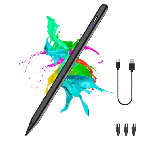 Stylus Pen for Android Tablet/Phones, Tablet Pencil for iOS/Android,Black | Fast Charge Stylist for Writing/Drawing,Active Stylus Pen for iPhone/Nintendo Switch/Samsung/Mi/HW/Lenovo/Poco X8 Pro/Max - color: Black